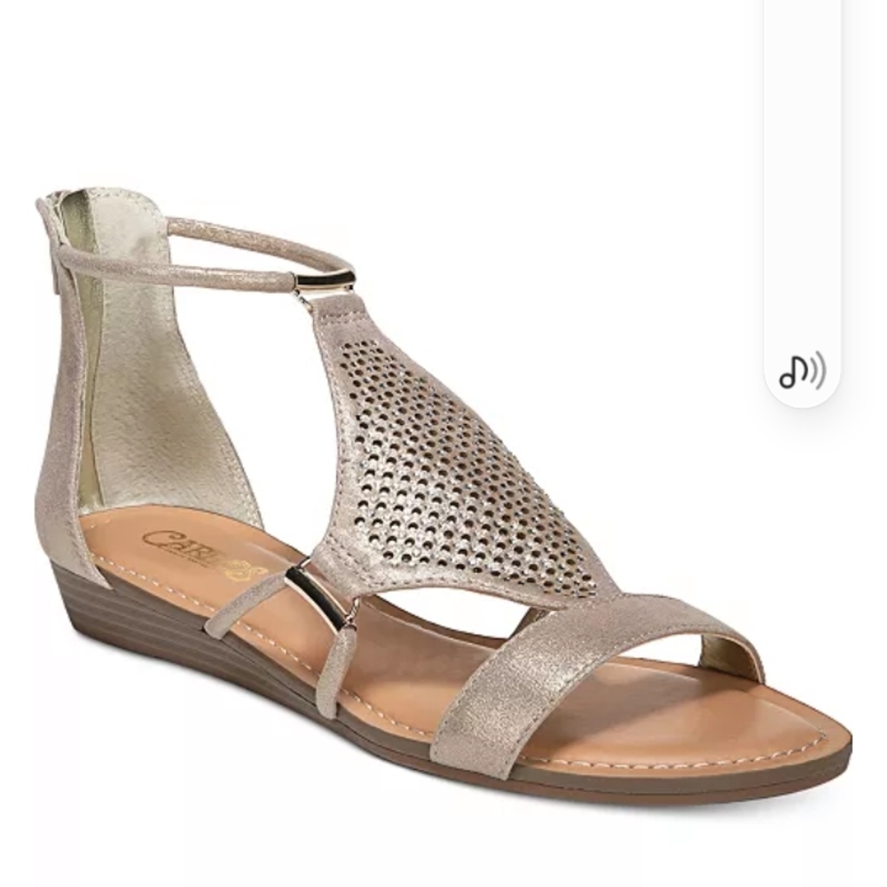Carlos Santana Women's Metallic Sandals